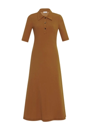 Rosetta Getty button-up polo dress - Brown