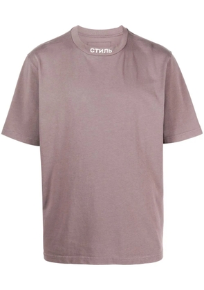 Heron Preston embroidered-logo crew neck T-shirt - Grey