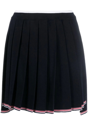 Thom Browne Full Needle knitted pleated skirt - Blue