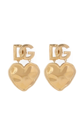 Dolce & Gabbana heart-pendant earrings - Gold