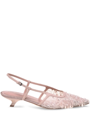 Alberta Ferretti rhinestone-embellished pumps - Pink