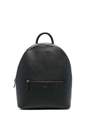 BOSS leather backpack - Black