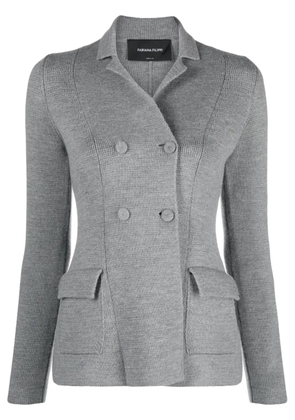 Fabiana Filippi knitted wool blazer - Grey
