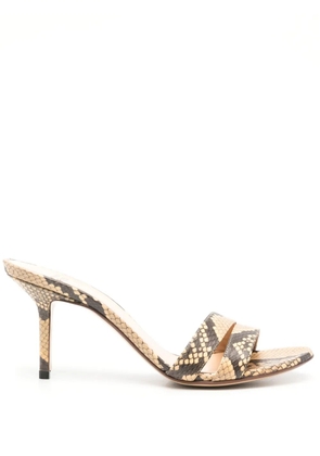 Francesco Russo 75mm R1S952 sandals - Brown