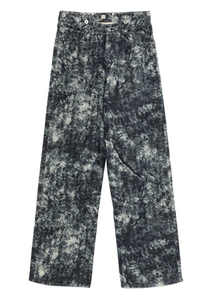 TAIGA TAKAHASHI printed jeans - Blue