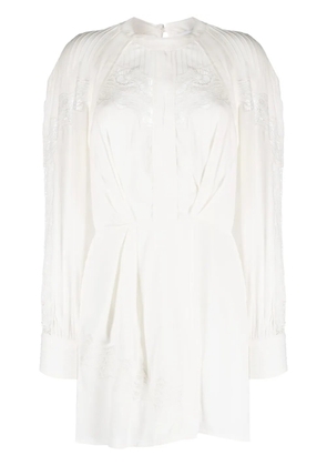 IRO Belinda lace-trim dress - White