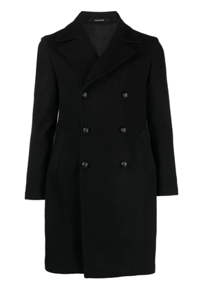 Tagliatore double-breasted midi trench coat - Black