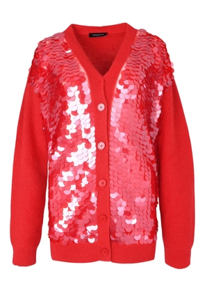 Fabiana Filippi sequin-embellished cardigan - Red