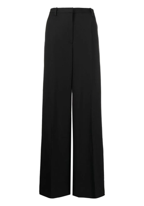Versace high-waisted wide-leg trousers - Black
