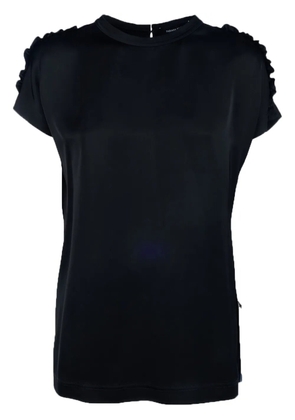 Fabiana Filippi ruffle-trim T-shirt - Black