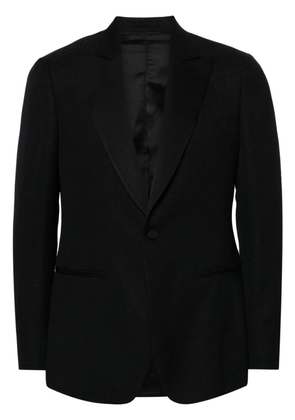 Lardini lurex-detail single-breasted blazer - Black