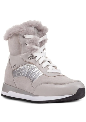 Geox trimmed high-top sneakers - Grey