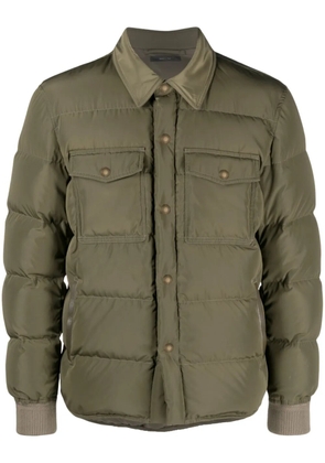 TOM FORD Techno Ottoman padded jacket - Green