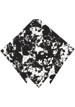 Rodebjer abstract-print scarf - Black