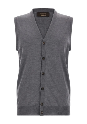 Zanone V-neck vest - Grey