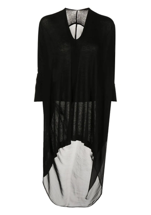 Masnada V-neck long-sleeve blouse - Black