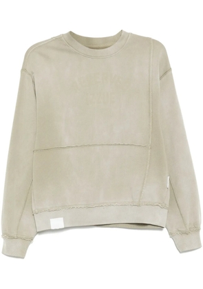 izzue logo-printed sweatshirt - Neutrals