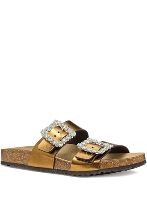 Geox buckle flat sandals - Brown
