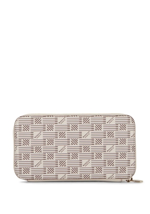 Moreau monogram-print leather wallet - Neutrals