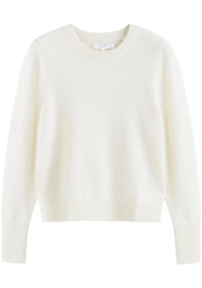 Chinti & Parker The Crop cashmere jumper - White