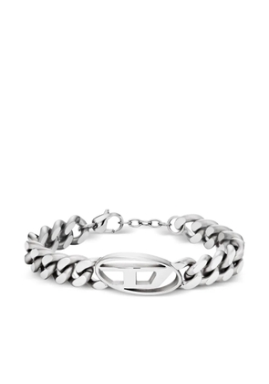 Diesel Dx1432 logo-plaque bracelet - Silver