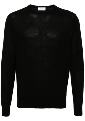 Ballantyne fine-knit cotton sweater - Black
