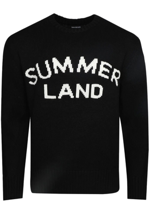 Nahmias intarsia-knit crew-neck jumper - Black