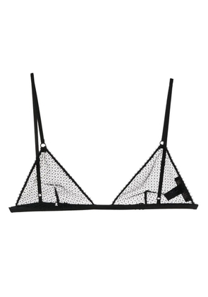 Kiki de Montparnasse crochet soft bra - Black