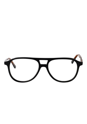 Calvin Klein double-bridge round-frame glasses - Black