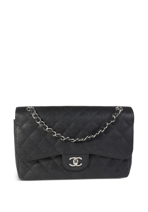 CHANEL Pre-Owned 2011 Jumbo Double Flap shoulder bag - Black