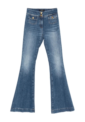 Seafarer flap-pocket flared jeans - Blue