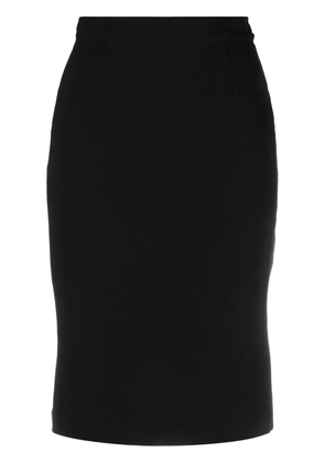 Christian Dior Pre-Owned 2010s stretch silk pencil skirt - Black
