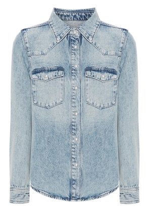 FRAME Heritage washed-denim shirt - Blue