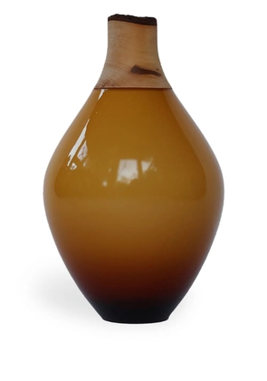 Utopia & Utility M3 geomtric-body vase (21cm) - Brown