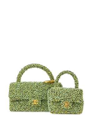 CHANEL Pre-Owned 1992 Classic Flap 2 In 1 handbag set - Green