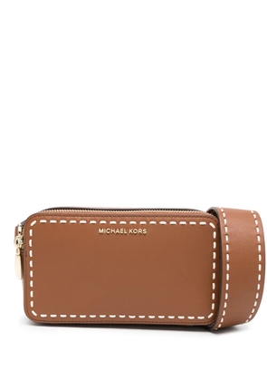 Michael Michael Kors stitch-detail camera bag - Brown