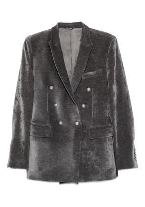 Reveres 1949 double-breasted velvet jacket - Grey
