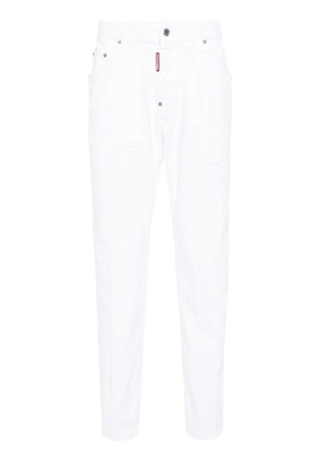 DSQUARED2 Bull Skater mid-rise slim-fit jeans - White