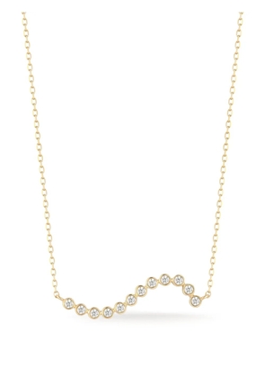 Mateo 14kt yellow gold Wave diamond pendant necklace
