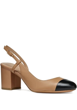 Geox 65mm slingback block-heel pumps - Neutrals