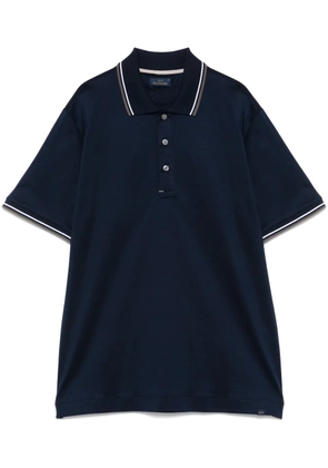 Paul & Shark stripe-trim polo shirt - Blue