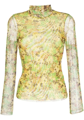 Ted Baker Lennix floral-print top - Yellow