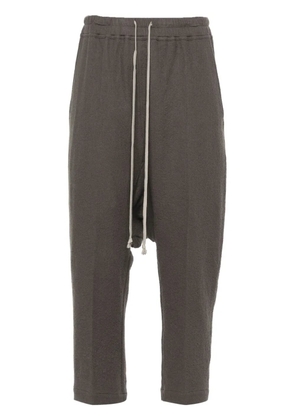 Rick Owens drop-crotch cropped trousers - Brown