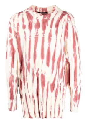 A-COLD-WALL* tie-dye logo-print jumper - Pink