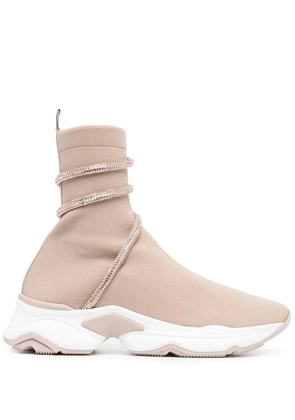 René Caovilla strap-detail slip-on sneakers - Brown