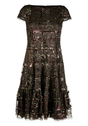 Talbot Runhof sequin-embellished metallic dress - Green