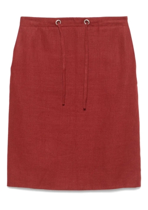 Hermès Pre-Owned 2010s twill-weave mini skirt - Red