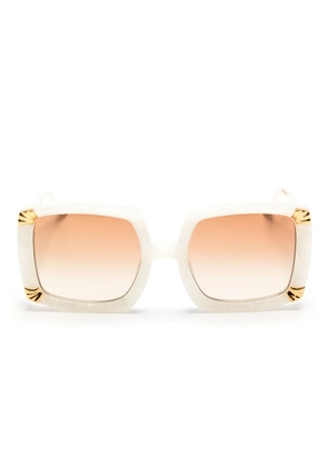 ANNA-KARIN KARLSSON Strawberry Moon oversized-frame sunglasses - White