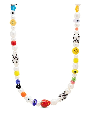 Nialaya Jewelry Panda pearl necklace - Gold