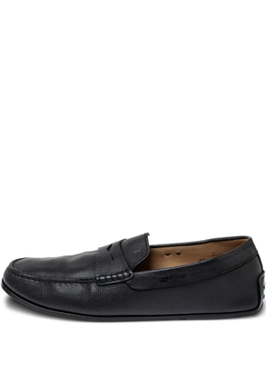 Tod's Vintage pre-owned textured leather loafers - Black